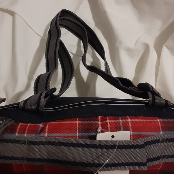 NWT GAP Insulated Tartan Plaid Print Lunch Bag Shoulder Strap With Compartments - Picture 10 of 10